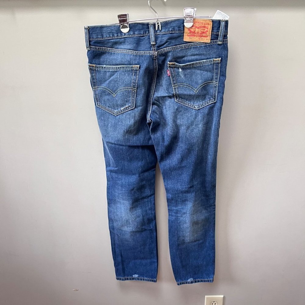 Levi's Mens 511 Slim Fit Stretch Jeans 04511-2383 Comeback Kid - Size‎ 33x30 - Picture 3 of 5